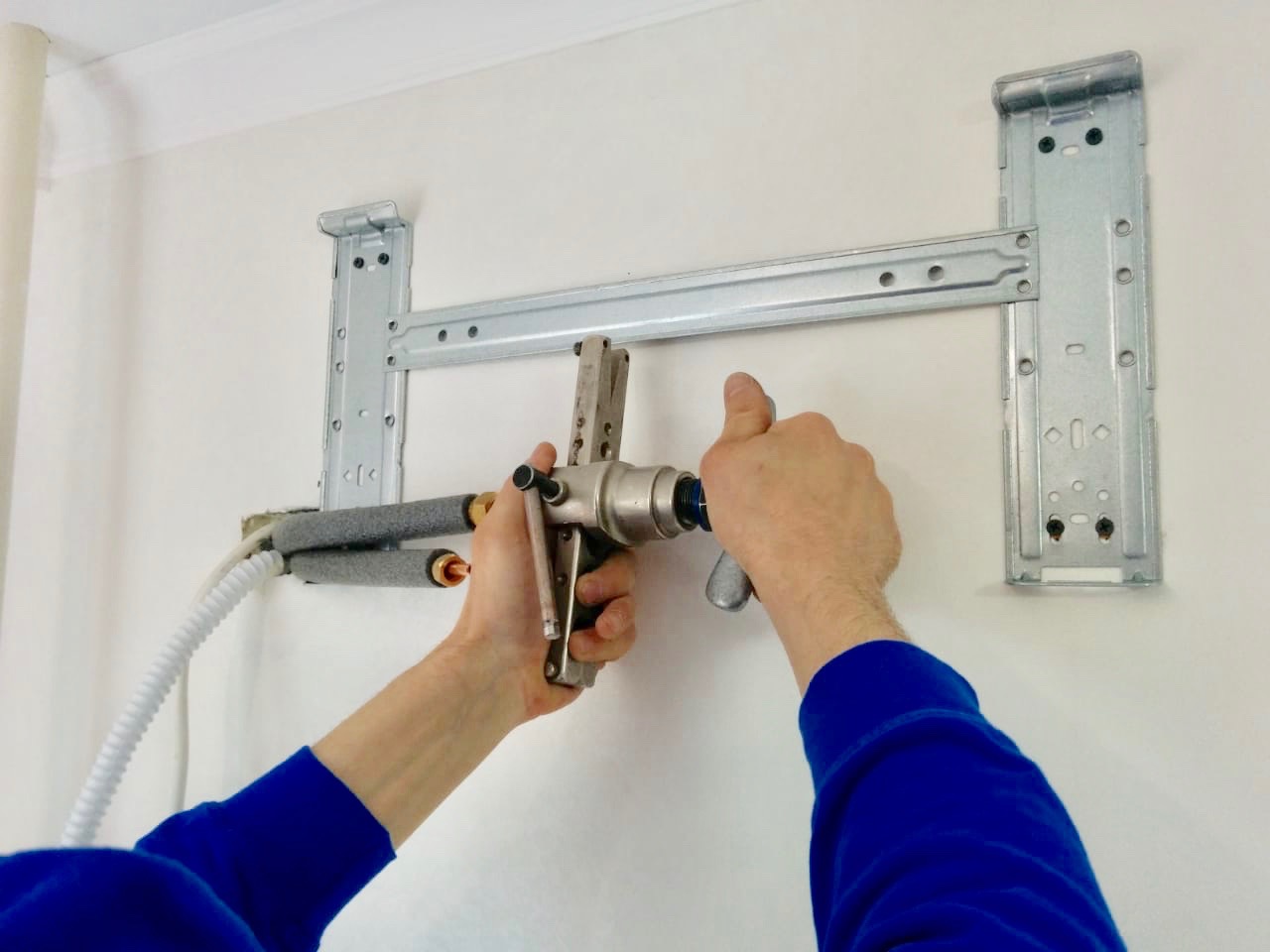 установка кондиционера своими руками,